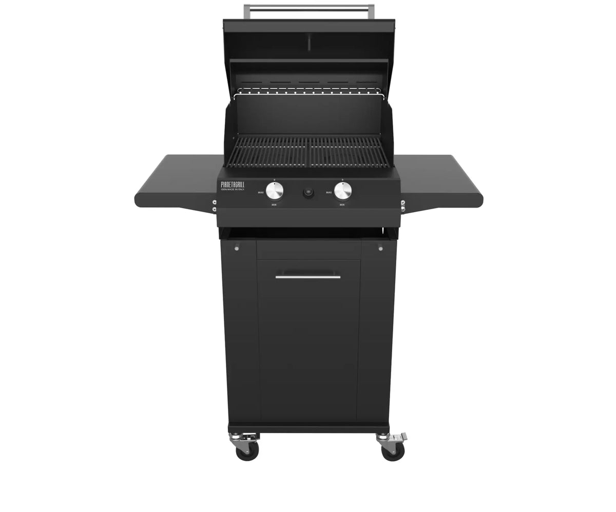 Barbecue a gas carrellato Pianeta Grill Sunny High Black Edition – 2 fuochi – vista principale