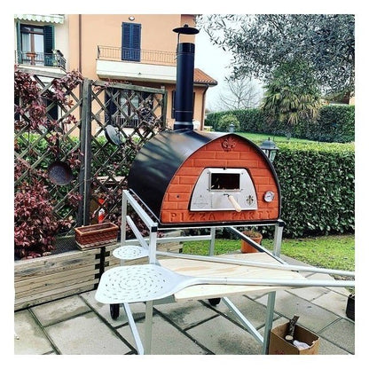 Forno a legna Pizza Party Pizzone 70×90 – 4 pizze, piano 60×80 cm - Outdoor Privé