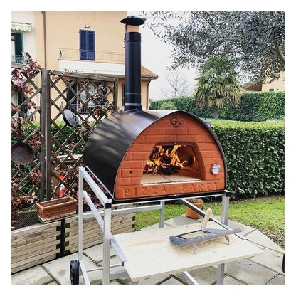 Forno a legna Pizza Party Pizzone 70×90 – 4 pizze, piano 60×80 cm - Outdoor Privé