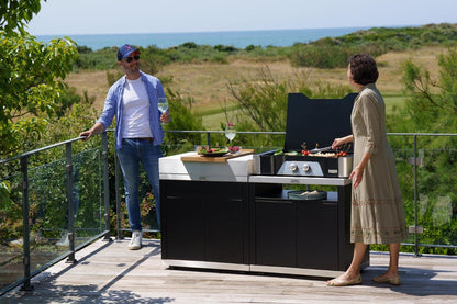 Plancha a gas Le Marquier Exclusive Gas 260 – inox/nero - Outdoor Privé