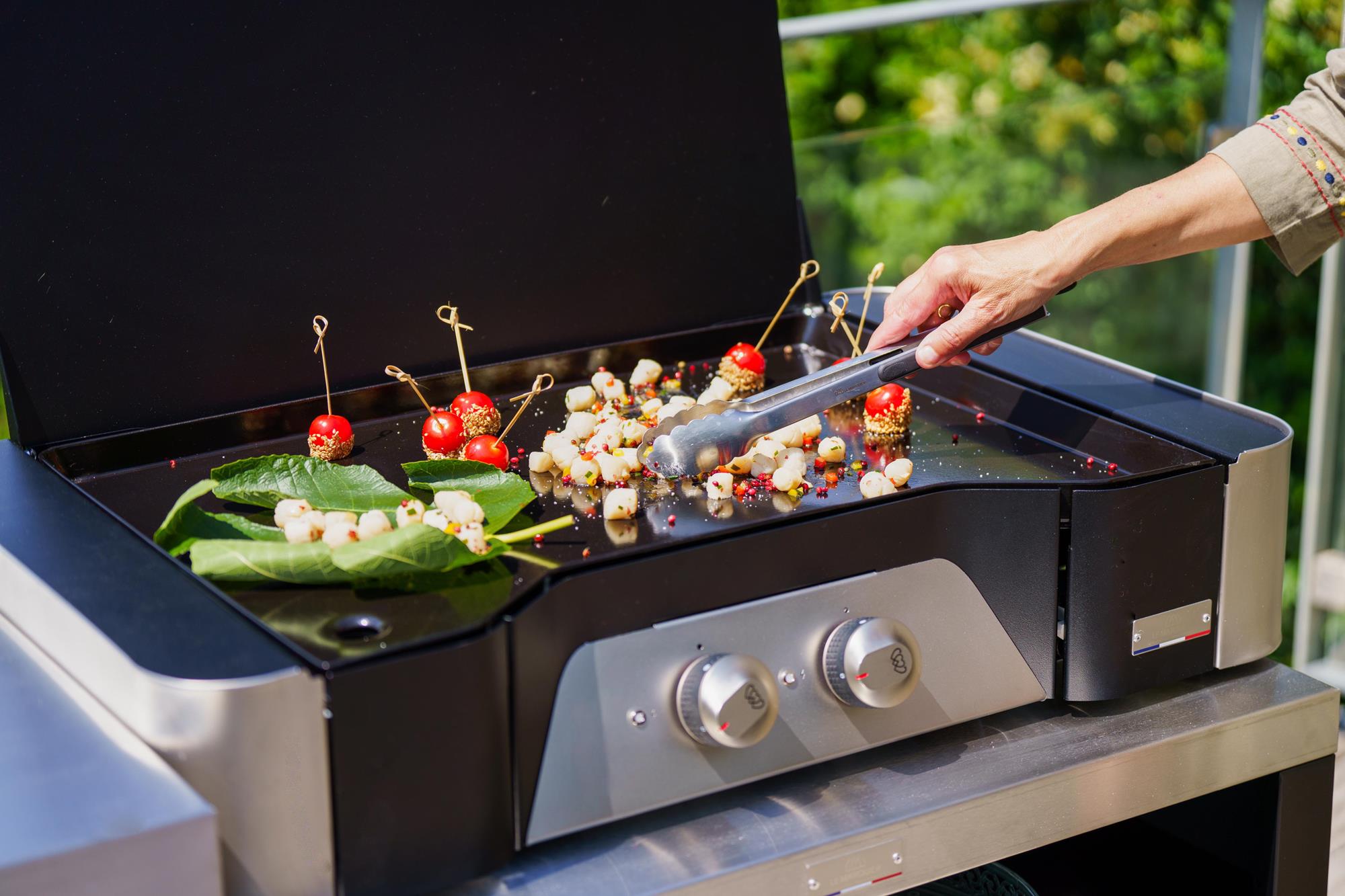 Plancha a gas Le Marquier Exclusive Gas 260 – inox/nero - Outdoor Privé