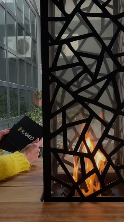 Riscaldatore a pellet Flamec Virgilio - fiamma 360°