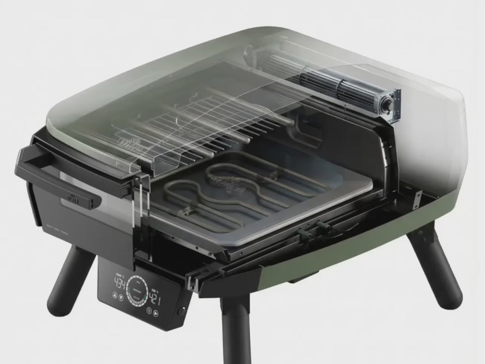 Forno pizza Witt eGNITE Control 13” Nero – elettrico, 460°C e pietra in cordierite