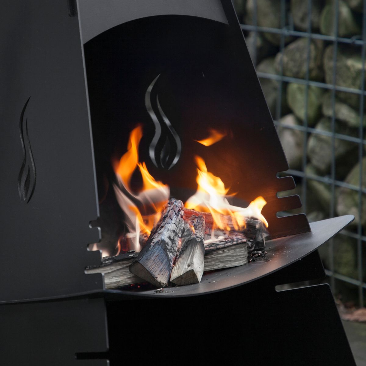 Caminetto da esterno Aduro Outdoor Fireplace Nero o Corten - Outdoor Privé