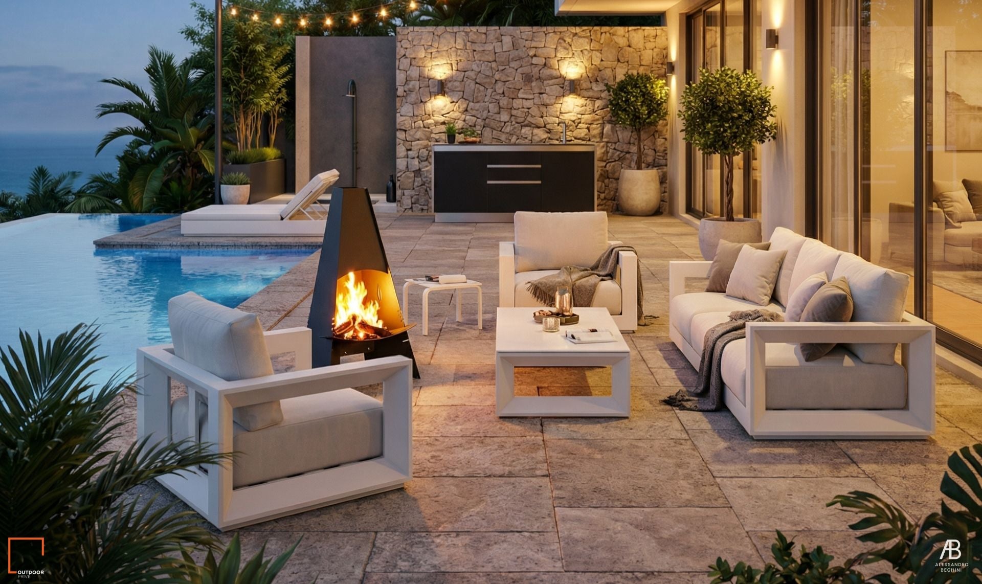 villa nora progetto spazio esterno